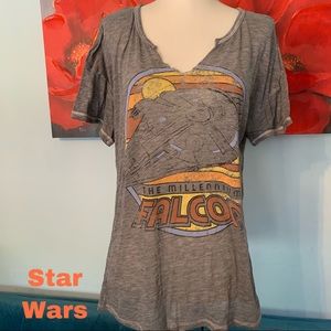 Star Wars size S Small burn out t-shirt top